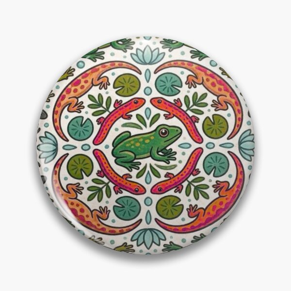 Item preview, Vibrant Amphibian Mandala Illustration designed and sold by Lougud.