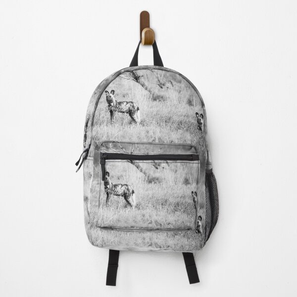 Item preview, African Wild Dogs On Watch In Black and White designed and sold by Kay Brewer.