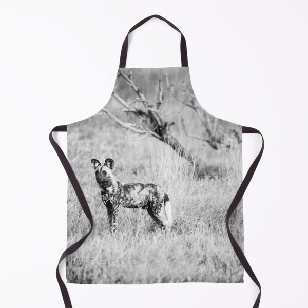Item preview, African Wild Dogs On Watch In Black and White designed and sold by Kay Brewer.