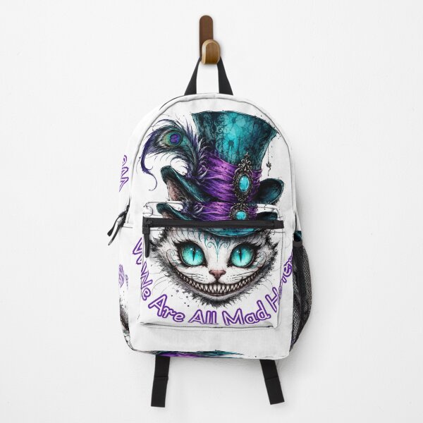 Item preview, Cheshire Cat Alice in Wonderland "We Are All Mad Here" Quote –Fantasy Art designed and sold by Rose Collection Shop.