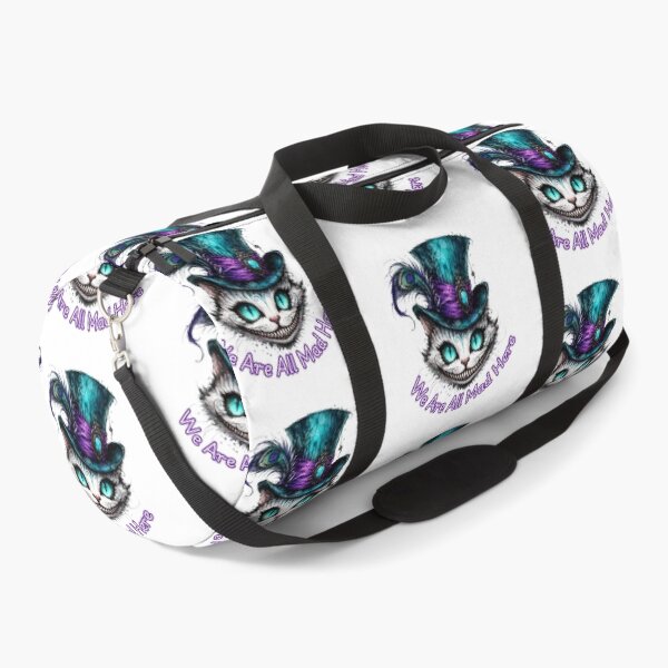 Item preview, Cheshire Cat Alice in Wonderland "We Are All Mad Here" Quote –Fantasy Art designed and sold by Rose Collection Shop.