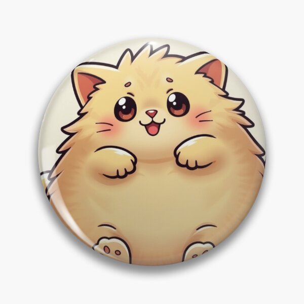 Item preview, Cute Fluffy Cat Character Illustration designed and sold by RobertHun.
