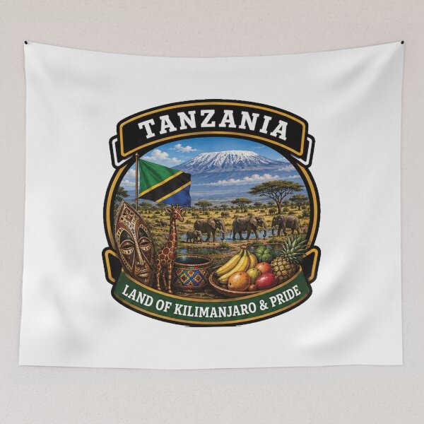 Item preview, Tanzania – Land of Safari and Peaks designed and sold by GnuArt.