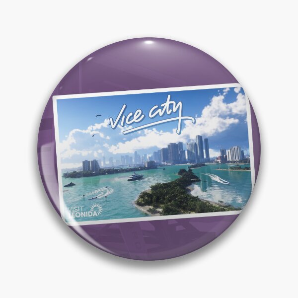 Item preview, Vice City Tropical Paradise Postcard Aesthetic designed and sold by 1001T-Shirt.