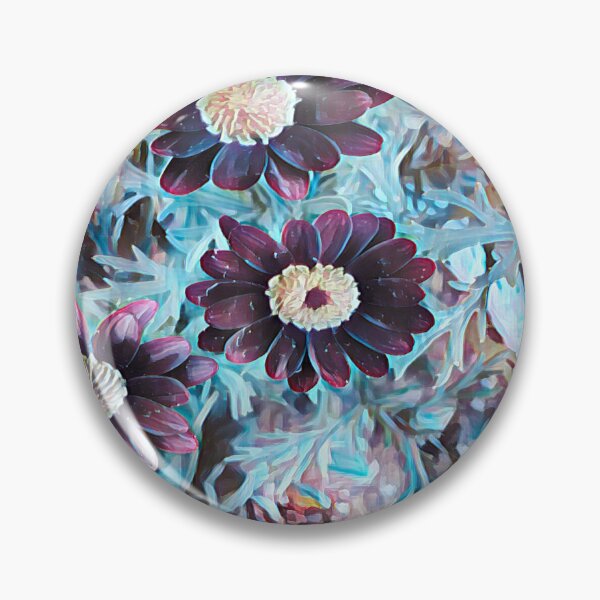 Item preview, Ethereal Midnight Garden Purple and Teal Floral Art designed and sold by BalkanBloom.