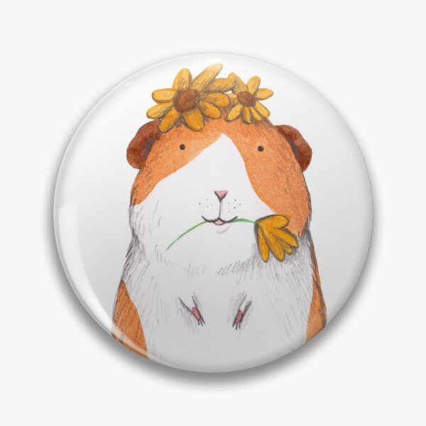 Item preview, Guinea Pig With Flowers designed and sold by SophieCorrigan.