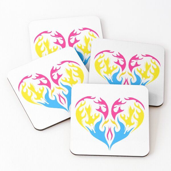 Item preview, Pan Flame Heart designed and sold by ThistleAndFang.