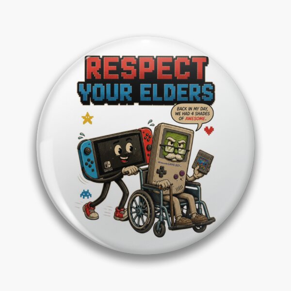 Item preview, Respect Your Elders Retro Gaming Comic Design designed and sold by Nano-Threads.