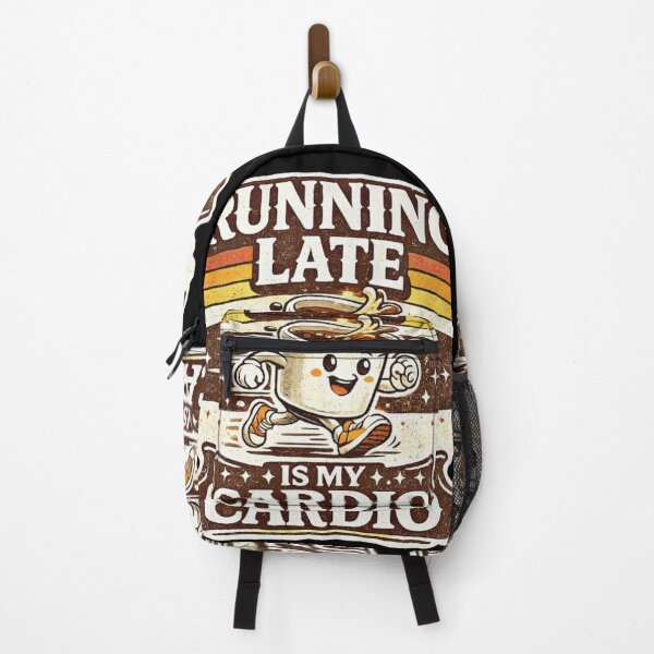 Item preview, Running Late Is My Cardio – Funny Coffee Lover Retro Design designed and sold by Bismillah-Najah.
