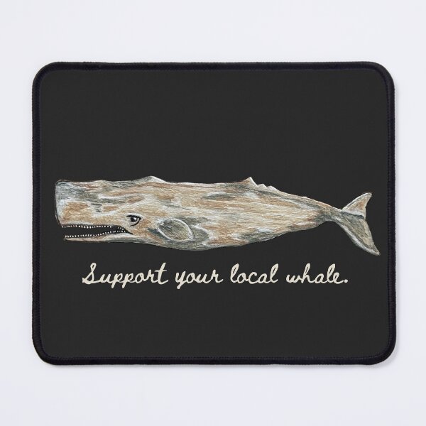 Item preview, Sperm Whale Nantucket Deep Ocean Wildlife Painting Support Your Local Whale designed and sold by dagkryper.