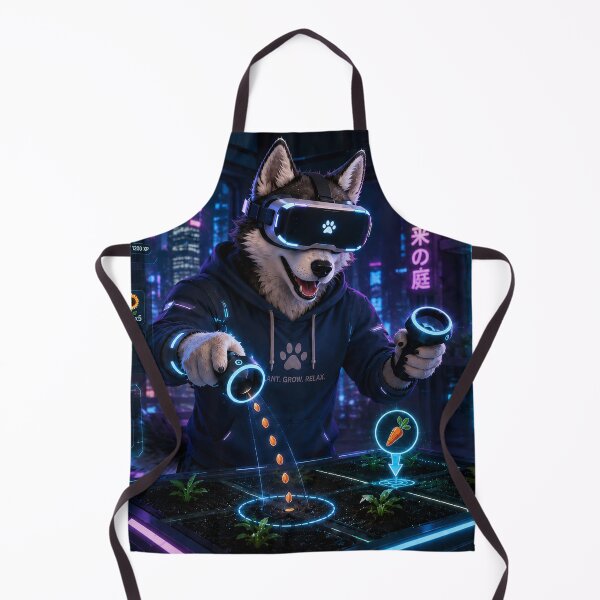 Item preview, VR Gardening Brings Joy to a Husky designed and sold by nikkolaus.