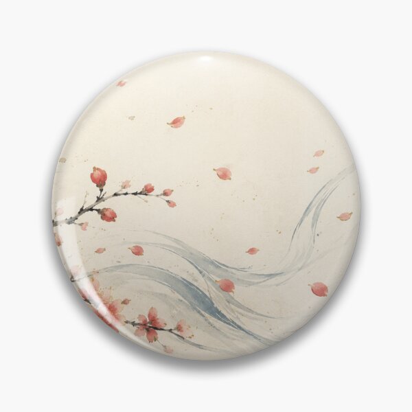 Item preview, Scattering Sakura in Wind - Ethereal Japanese Cherry Blossom Wall Art Print designed and sold by セイゴジャパン.