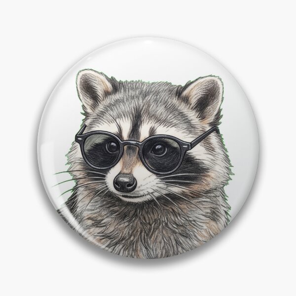 Item preview, One Rad Raccoon - Hand-Drawn Art designed and sold by SYCESTORE.