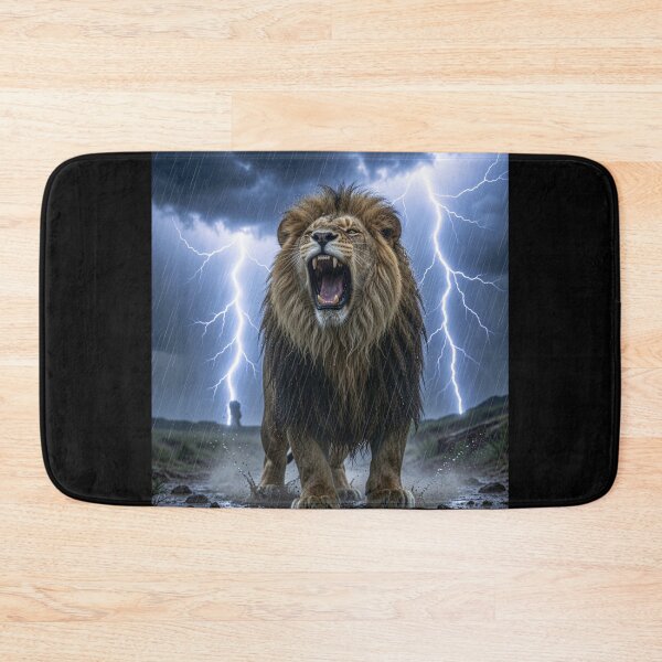 Item preview, Lion in Storm | Majestic King of the Jungle designed and sold by JanjjaSoulInk.