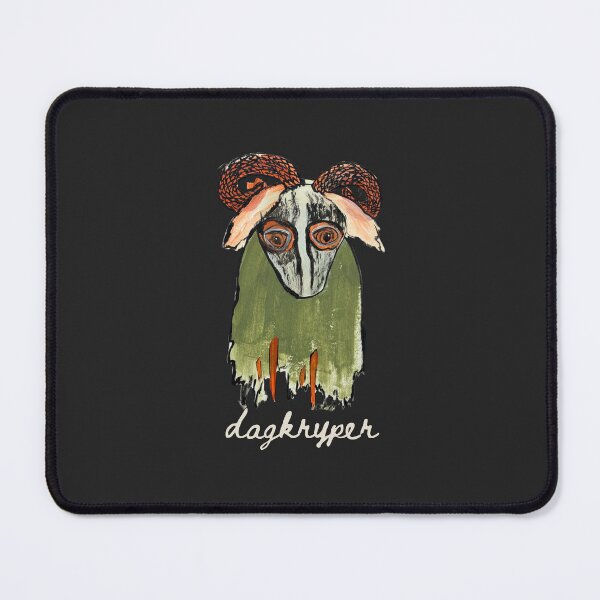 Item preview, Green Horned Creature Folk Art Painting designed and sold by dagkryper.