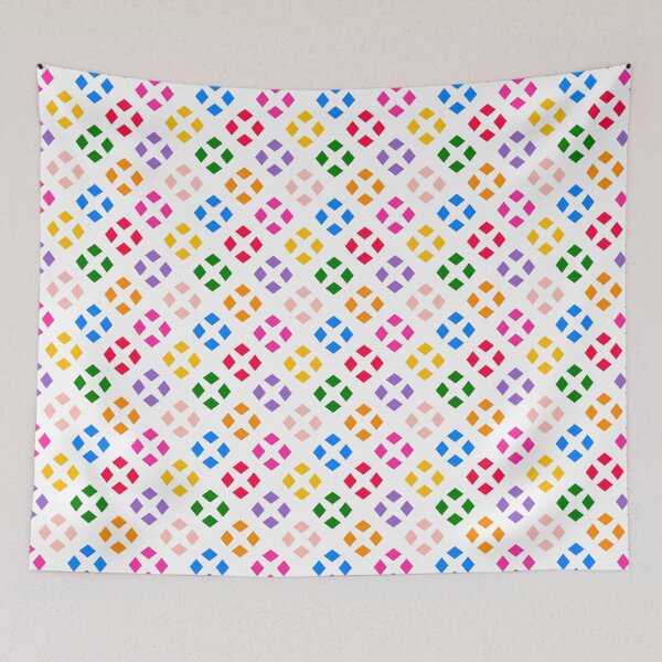 Item preview, Multicolor seamless pattern on white designed and sold by Mint + Midnight.