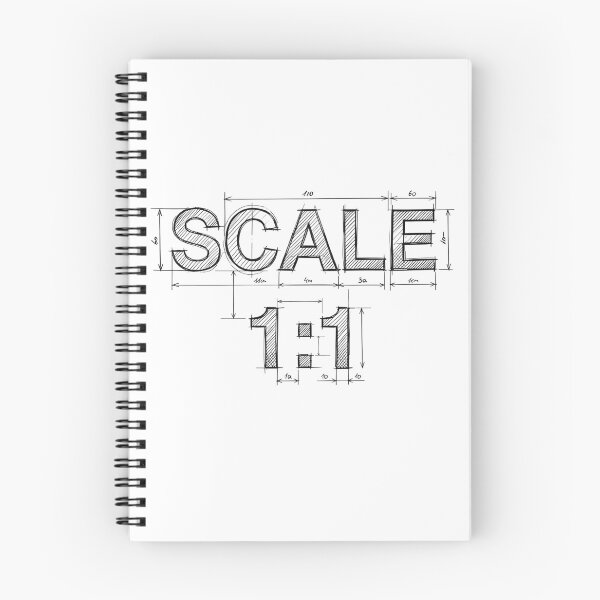 Item preview, Architectural Scale 1:1 - Black Line Technical Sketch designed and sold by MerchPOW.