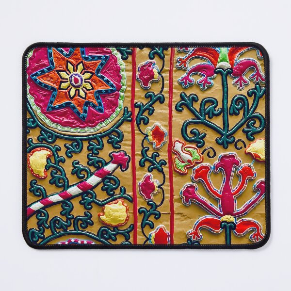 Item preview, Uzbekistan Floral Suzani Embroidery Print designed and sold by Vicky Brago-Mitchell®.