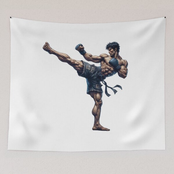 Item preview, MMA Fighter Cartoon Sticker | Mixed Martial Arts Fan Design designed and sold by aminesez22.