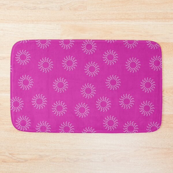 Item preview, Cream Swirling Suns on Bright Pink Background designed and sold by Hanna McCown.