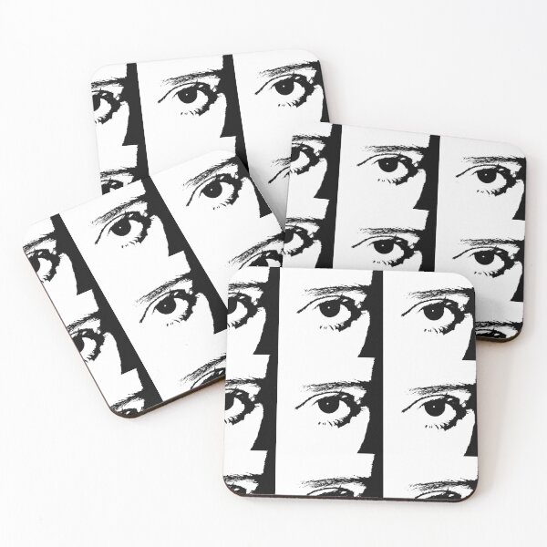Item preview, BLACK AND WHITE EYE SILHOUETTE POP ART ₊˚⊹⋆ designed and sold by couldawentpro.