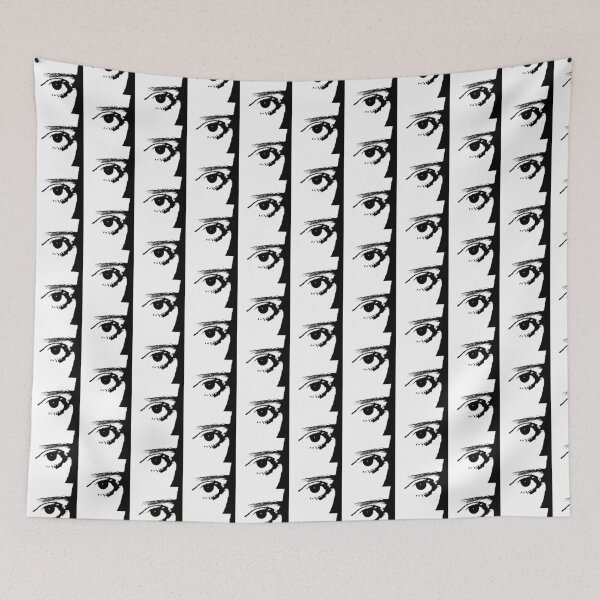 Item preview, BLACK AND WHITE EYE SILHOUETTE POP ART ₊˚⊹⋆ designed and sold by couldawentpro.