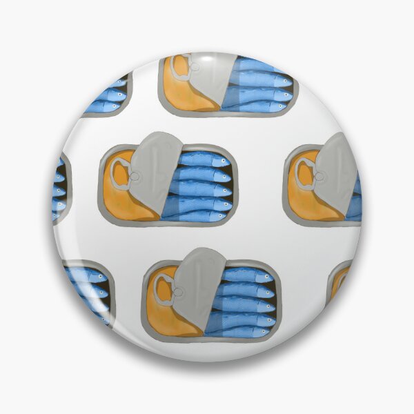 Item preview, colorful cheery pattern of sardine cans designed and sold by designintervention.