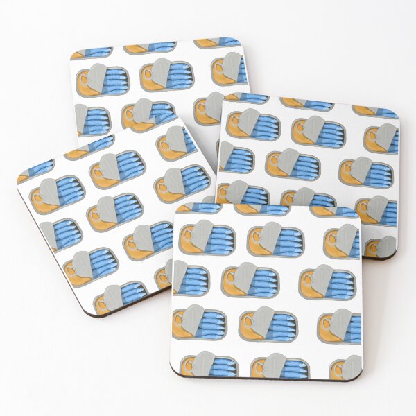 Item preview, colorful cheery pattern of sardine cans designed and sold by designintervention.