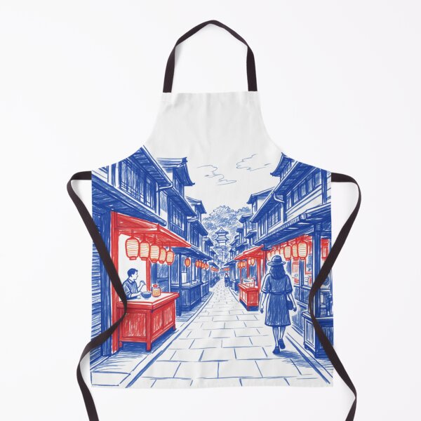 Item preview, Sketch-Style Japanese Street Market Graphic designed and sold by RickTShop.