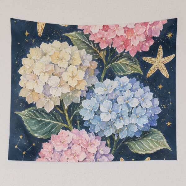 Item preview, Hydrangea and Starfish designed and sold by scicilysimonee.