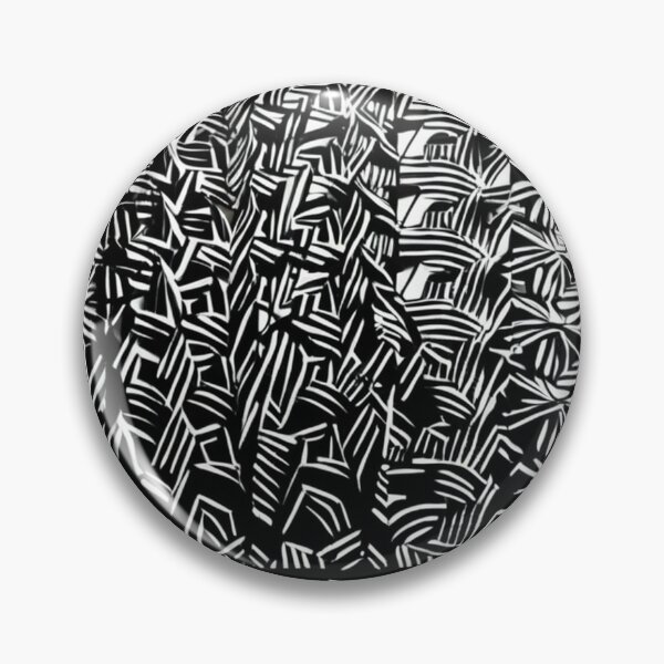 Item preview, Art - Kinetic Black and White Composition, Geometric Optical Illusion designed and sold by Reverso-Design.