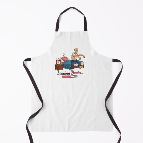 Item preview, Loading Brain Funny Sleepwalking Man Morning Humor Illustration designed and sold by Northern Glow Art.
