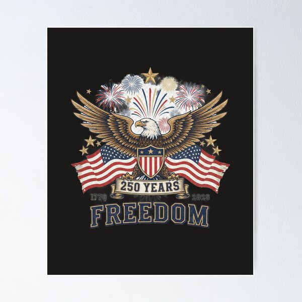 Item preview, 250 Years Strong | America 1776-2026 Independence Day Shirt designed and sold by GreyTee.