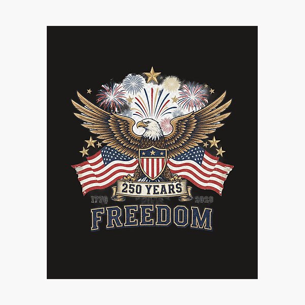 Item preview, 250 Years Strong | America 1776-2026 Independence Day Shirt designed and sold by GreyTee.