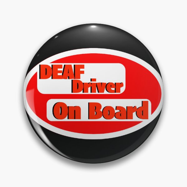 Item preview, Deaf Driver On Board Print Novelty | Bright colors designed and sold by PSST-Design.