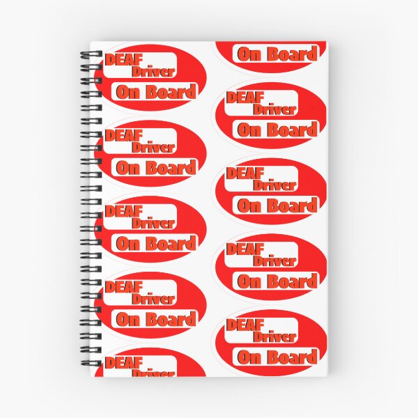 Item preview, Deaf Driver On Board Print Novelty | Bright colors designed and sold by PSST-Design.