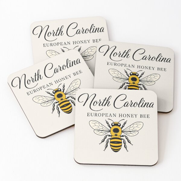 Item preview, North Carolina European Honey Bee Poster designed and sold by The-Drip-Studio.