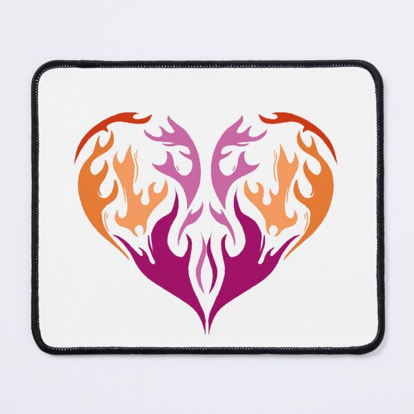 Item preview, Lesbian Flame Heart designed and sold by ThistleAndFang.