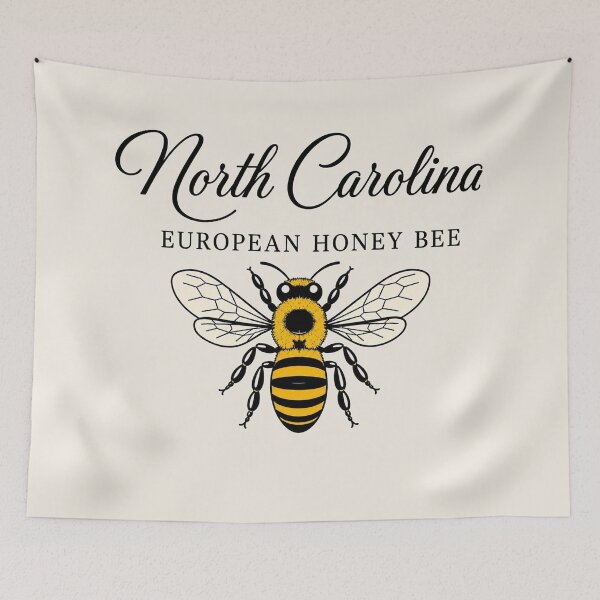 Item preview, North Carolina European Honey Bee Poster designed and sold by The-Drip-Studio.