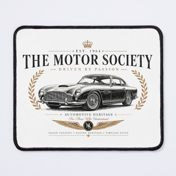 Item preview, The Motor Society Vintage Grand Touring Classic Car Heritage Design designed and sold by Ivory Code.