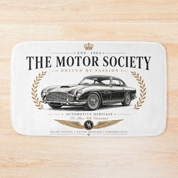Item preview, The Motor Society Vintage Grand Touring Classic Car Heritage Design designed and sold by Ivory Code.