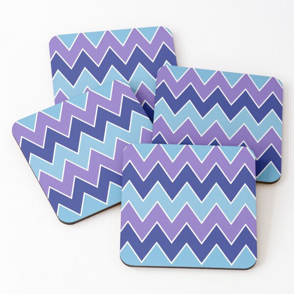 Item preview, zig zag pattern blue purple cyan designed and sold by coolcat4747.