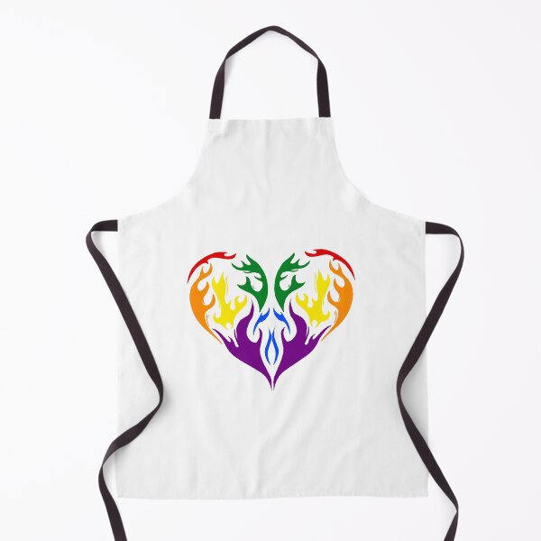 Item preview, Pride Flame Heart designed and sold by ThistleAndFang.