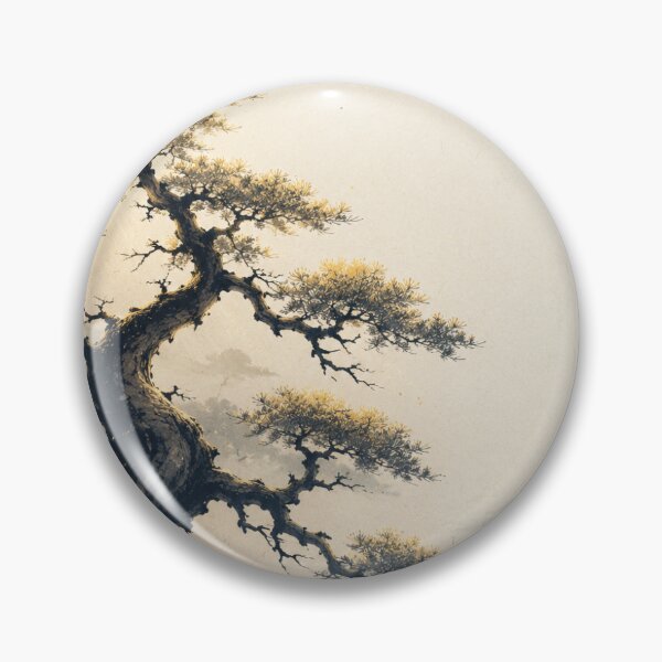 Item preview, Ancient Cedar with Golden Light - Japanese Ukiyo-e Tree Wall Art Print designed and sold by セイゴジャパン.