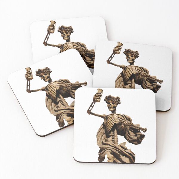 Item preview, Memento Mori Baroque Skeleton - Antique Gothic Art designed and sold by Lilith.3x313 Vault.