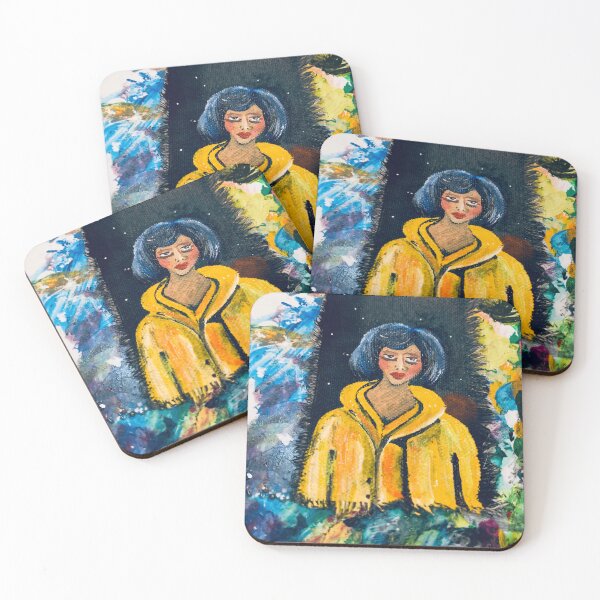 Item preview, Yellow my hair is blue coat, yep! designed and sold by Glorimagi.