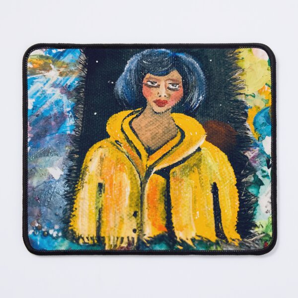 Item preview, Yellow my hair is blue coat, yep! designed and sold by Glorimagi.