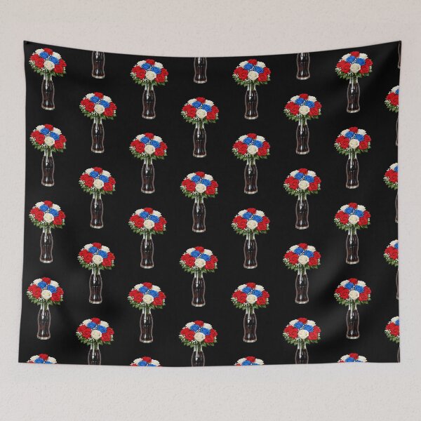 Item preview, Patriotic Red White Blue Roses in Coca Cola Bottle designed and sold by Pioneer Spirit Market.