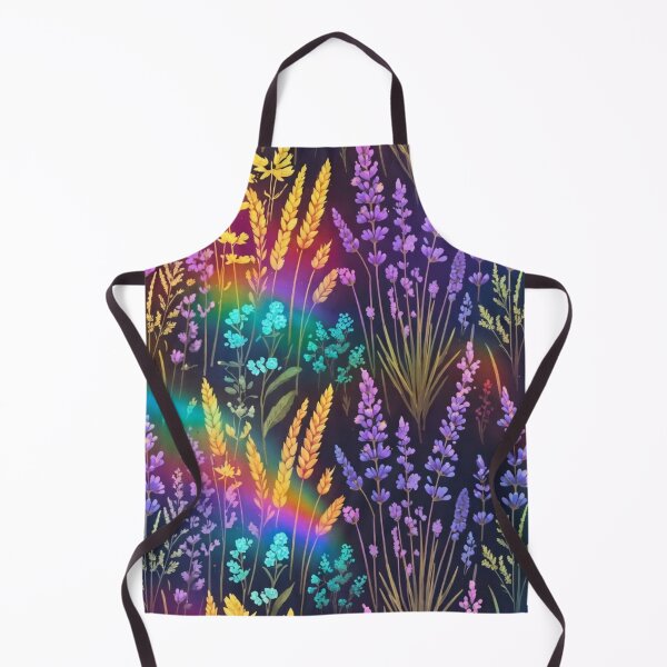 Item preview, Rainbow Lavender Seamless Floral Pattern designed and sold by IntelliMindDesigns.