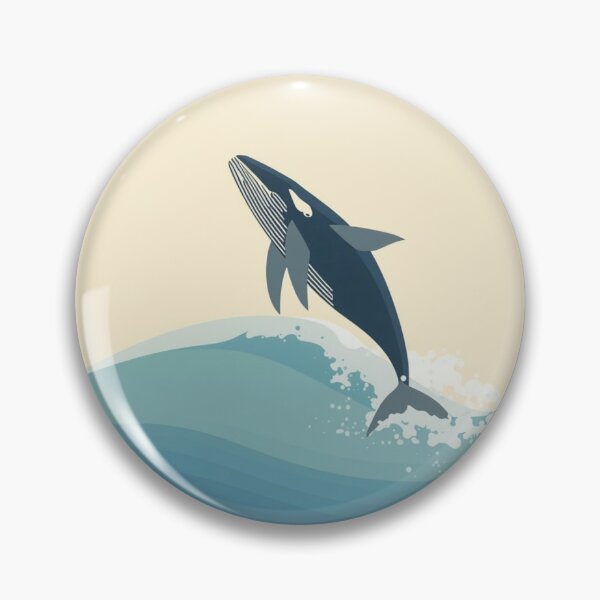 Item preview, Majestic Whale Breach Minimalist Geometric Papercraft Aesthetic designed and sold by TheAkyolStudio.